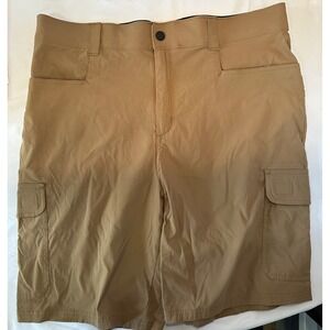 Orvis Cargo Shorts Hiking Travel Utility Outdoor Khaki Shorts 36